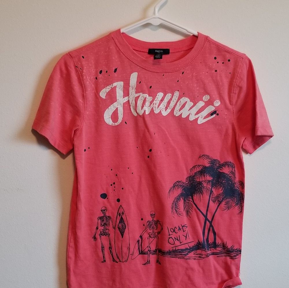 Boys Size L Pink Hawaii Gap tshirt